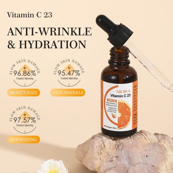 MOIKA Private Label Vitamin C Kojic Acid Skincare Serum Skin Whitening Facial Serum for Dark Spots Remover Wholesale OEM - Image 2