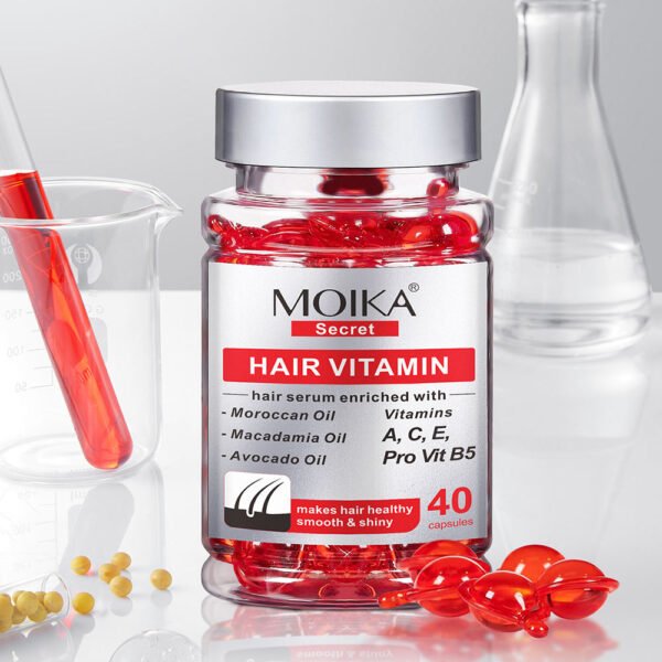MOIKA Factory Wholesale Multi-Functional Capsules Hair Oil Serum Vitamin Hair Soft Gel Capsules - Image 4