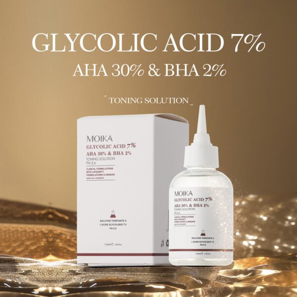 Moika ordinay Glycolic Acid 7% Toning Solution 240ml Fruit acid toner 7% glycolic acid serum Blackhead and cutin removing serum - Image 3