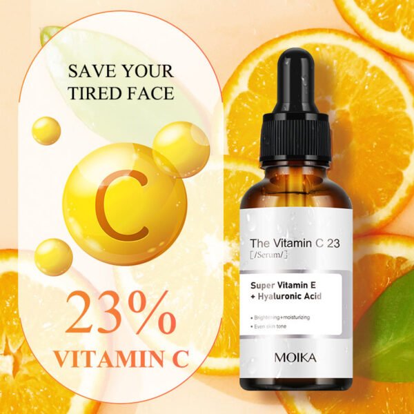 MOIKA New 23% Vitamin C Hyaluronic Acid Face Serum Skin Serum Skin Care Essence Anti Aging Fade Dark Spot Wrinkle Hydrating - Image 2