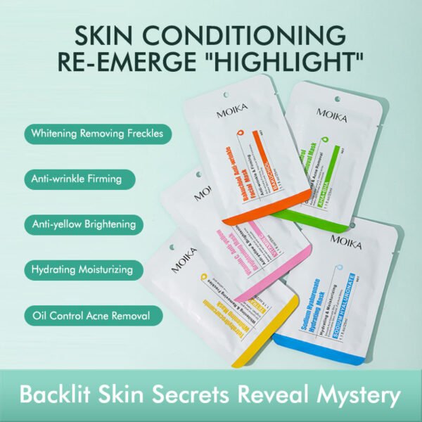 Moika face mask Moisturizing hydrating anti-aging Nourishing Cold Compress Beauty Facial Sheet - Image 4
