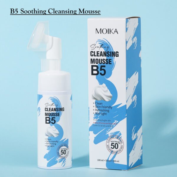 MOIKA OEM Natural Organic Vc Foam Face Wash Anti Aging Whitening Deep Cleansing Oil Control Vitamin Milk Foaming Facial Cleanser - Image 2