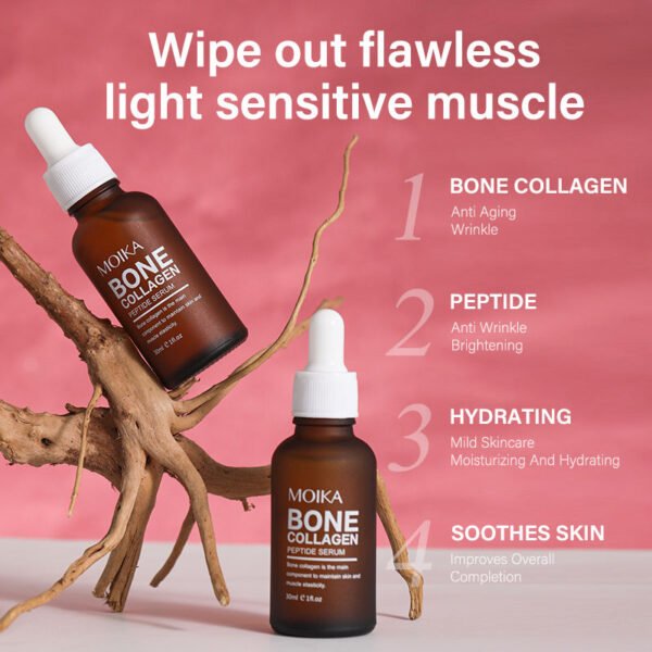 Moika Gold Bone Collagen Skin Care Lifting Firming Serum Moisturizing Anti Wrinkle Anti-Aging Face Serum Private Label - Image 5