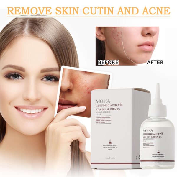 Moika ordinay Glycolic Acid 7% Toning Solution 240ml Fruit acid toner 7% glycolic acid serum Blackhead and cutin removing serum - Image 5