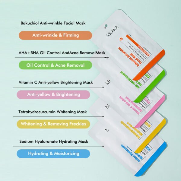 Moika face mask Moisturizing hydrating anti-aging Nourishing Cold Compress Beauty Facial Sheet - Image 3