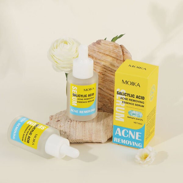 MOIKA Skin Care Vegan Herbal Private Label Facial Tea Tree Salicylic Acid Essence Skin Face Anti Acne Remover Treatment Serum - Image 3