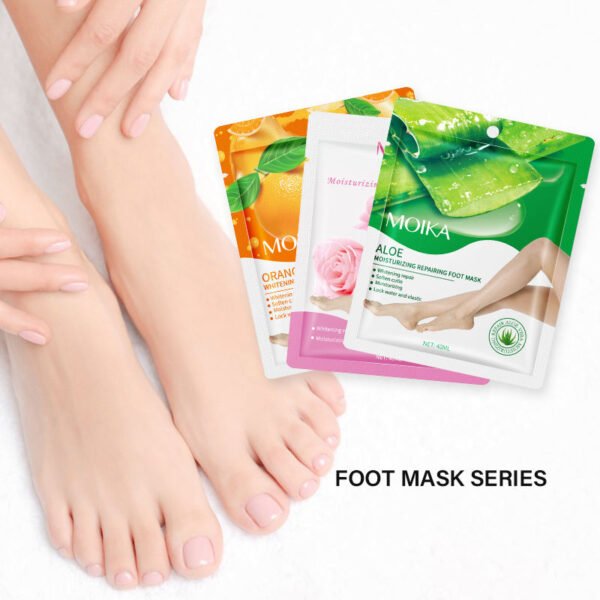 Moika Skin Naturals | Foot Mask | Aloe Vera | Orange | Rose, (Pack Of 3) |40Ml - Image 2