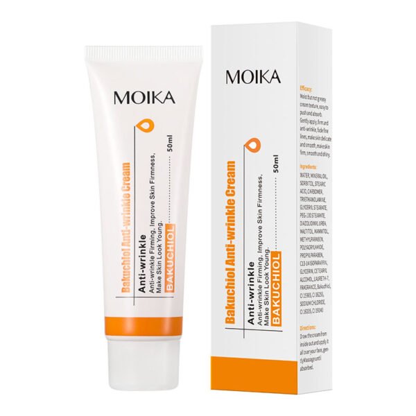Moika Custom your logo bakuchiol anti wrinkle facial cream private label moisturizing whitening anti aging Wrinkle face cream