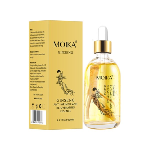 Moika private label Ginseng Radiance Serum with Ginseng Extract Skin Rejuvenating Face Serum for anti aging