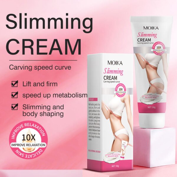 MOIKA Private Label Hot Cream Slimming Fat Burning Weight Loss Cream Natural Anti Cellulite Body Tightening Firming Sweat Cream - Image 3