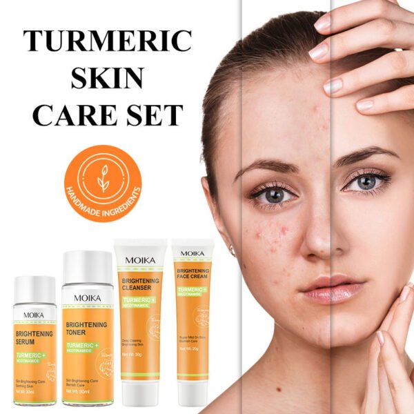 Moika Private Label Skincare Ayurveda Turmeric Skin Care Set Natural Cosmetic Manufacturer Whitening Anti-acne Face Care Product
