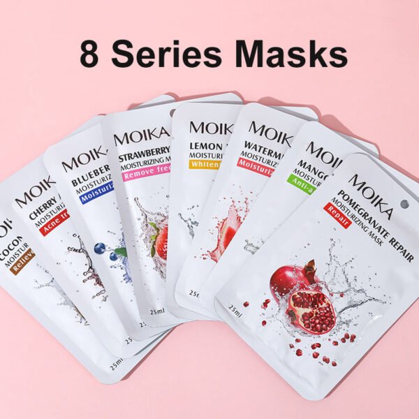 Moika Skin Naturals |Fruit Series*8 Masks | 25Ml