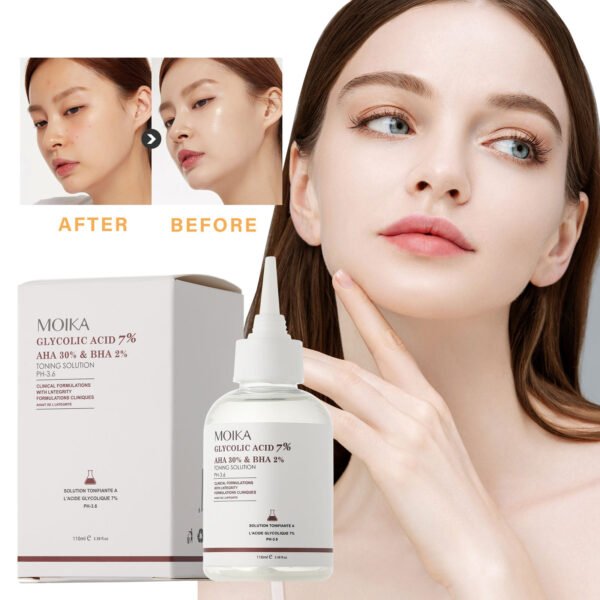 Moika ordinay Glycolic Acid 7% Toning Solution 240ml Fruit acid toner 7% glycolic acid serum Blackhead and cutin removing serum