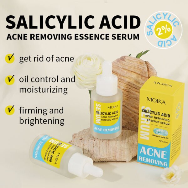 MOIKA Skin Care Vegan Herbal Private Label Facial Tea Tree Salicylic Acid Essence Skin Face Anti Acne Remover Treatment Serum - Image 6