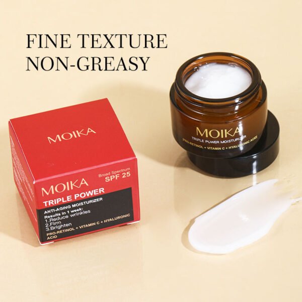 MOIKA New Best Face Whitening Cream Skin Moisturizing Permanent Glowing Skin Cream Facial Retinol Anti-Aging Whitening Cream - Image 5