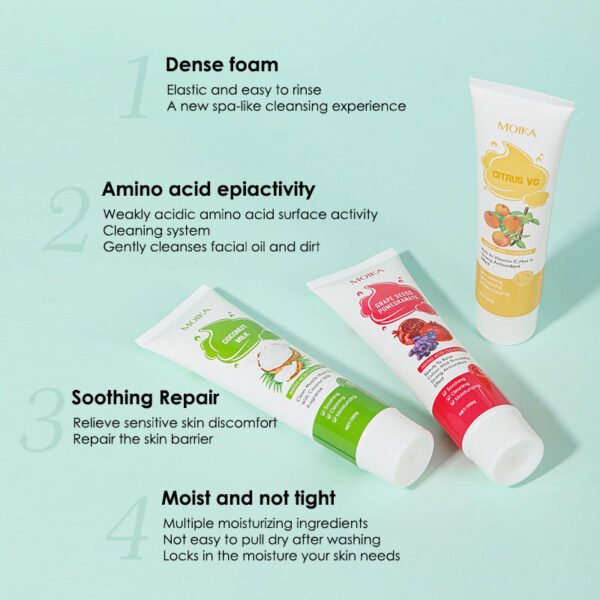Moika Skin Naturals |"Ammonia"net careWash out Qinrun beautiful skin | Cleanser | 100G - Image 4