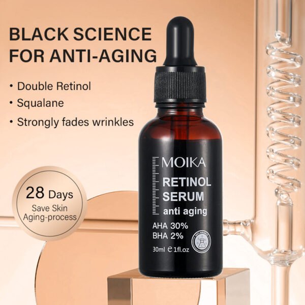Moika 30ML Anti Aging Hydrating Hyaluronic Serum Acid Resurfacing Retinol Serum Skin Renewing Retinol Serum - Image 7