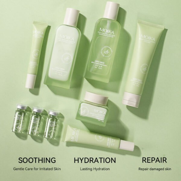 MOIKA 7pcs Korean Face Care Hydrating Moisturizing Whitening Vitamin C Olive Beauty Skin Care Gift Set - Image 7