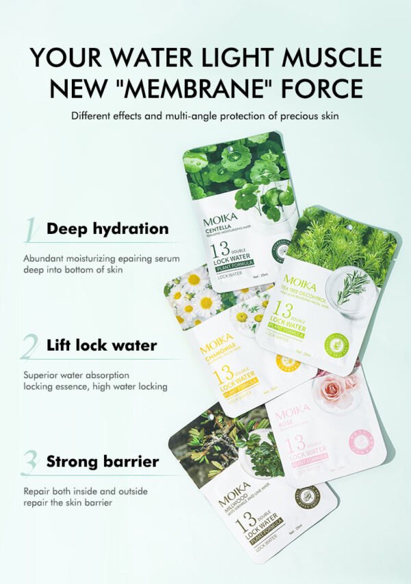 Moika Wholesale Natural Organic Plant Fruit Mask Moisturizing Mask Cold Compress Beauty Facial Sheet Mask