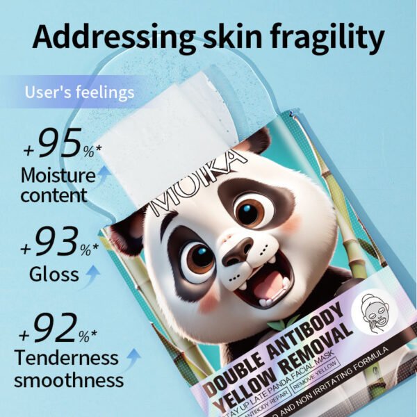 9 Types Animal Panda Face Mask Sheet Skin Care Whitening Moisturizing Anti-aging MOIKA 25ml Repairing Facial Mask - Image 7