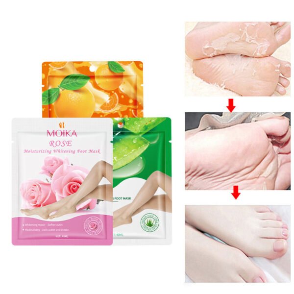 Moika Skin Naturals | Foot Mask | Aloe Vera | Orange | Rose, (Pack Of 3) |40Ml - Image 7