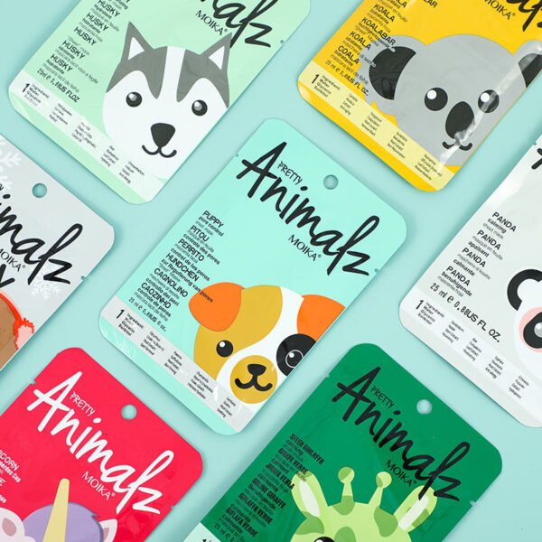 Moika Character Sheet Masks | Animal Spa Mask -For All Skin Types, (Pack Of 8) | Birthday Party Gift For Her - Image 7