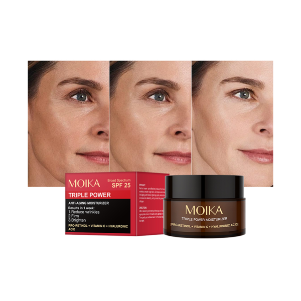 MOIKA New Best Face Whitening Cream Skin Moisturizing Permanent Glowing Skin Cream Facial Retinol Anti-Aging Whitening Cream